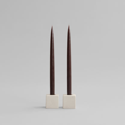 Cube Candle Holder – High Glazed Birch fra 101 Copenhagen